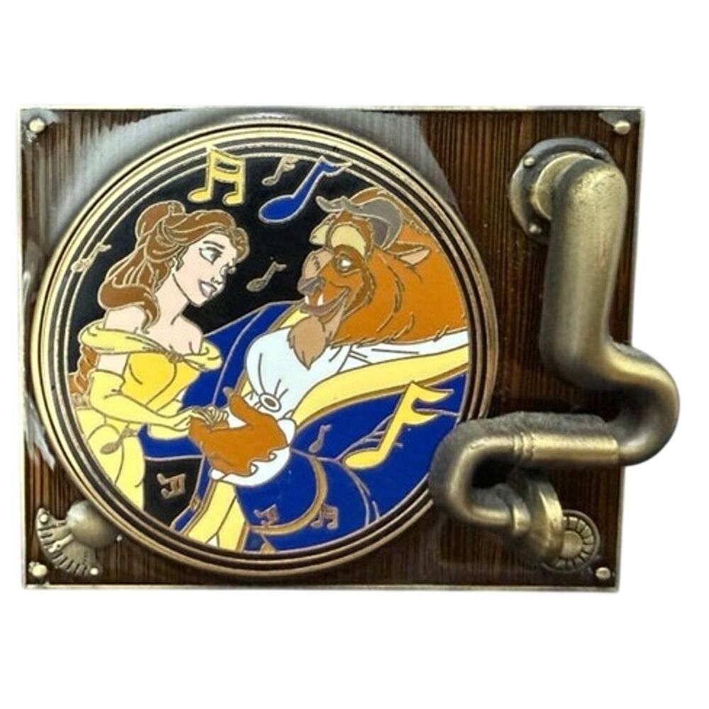 Disney Magical Melodies Quarterly Beauty & Beast Belle Spinner 3-D Pin LE 1500